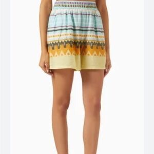 Pearl & Caviar Aztec tribal zakar print high waisted cotton shorts xs/Small